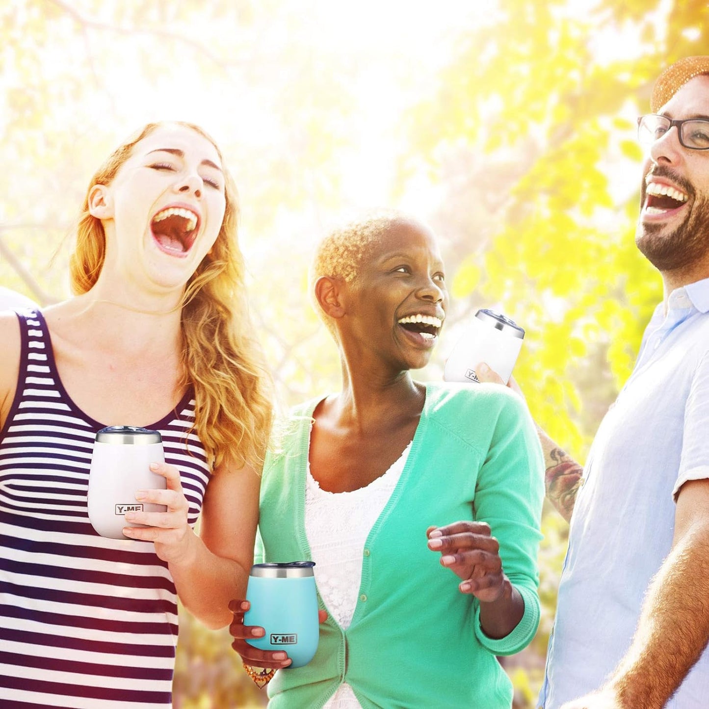 Stainless Steel Wine Tumbler Insulated,10oz Wine Tumbler with Lid Double Wall,Wine Cup with Lid for Coffee,Cocktails,Drinks(4 PCS)