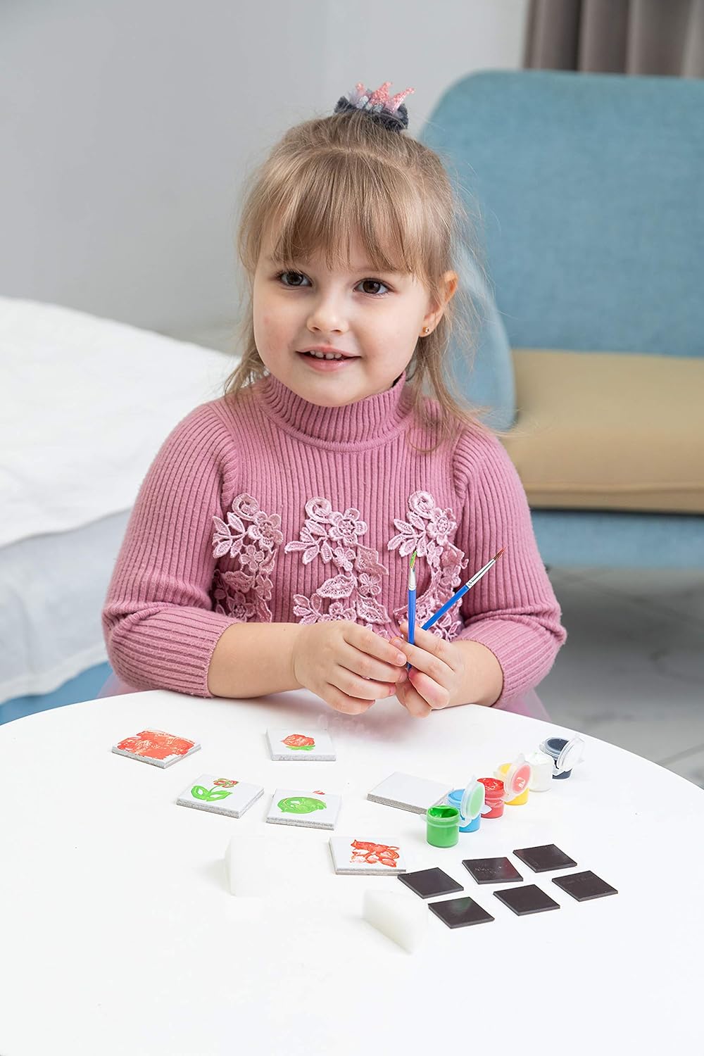 JOYIN 62 Pcs Arts and Craft Supplies for Kids - Painting Gift, Birthday Parties and Family Crafts