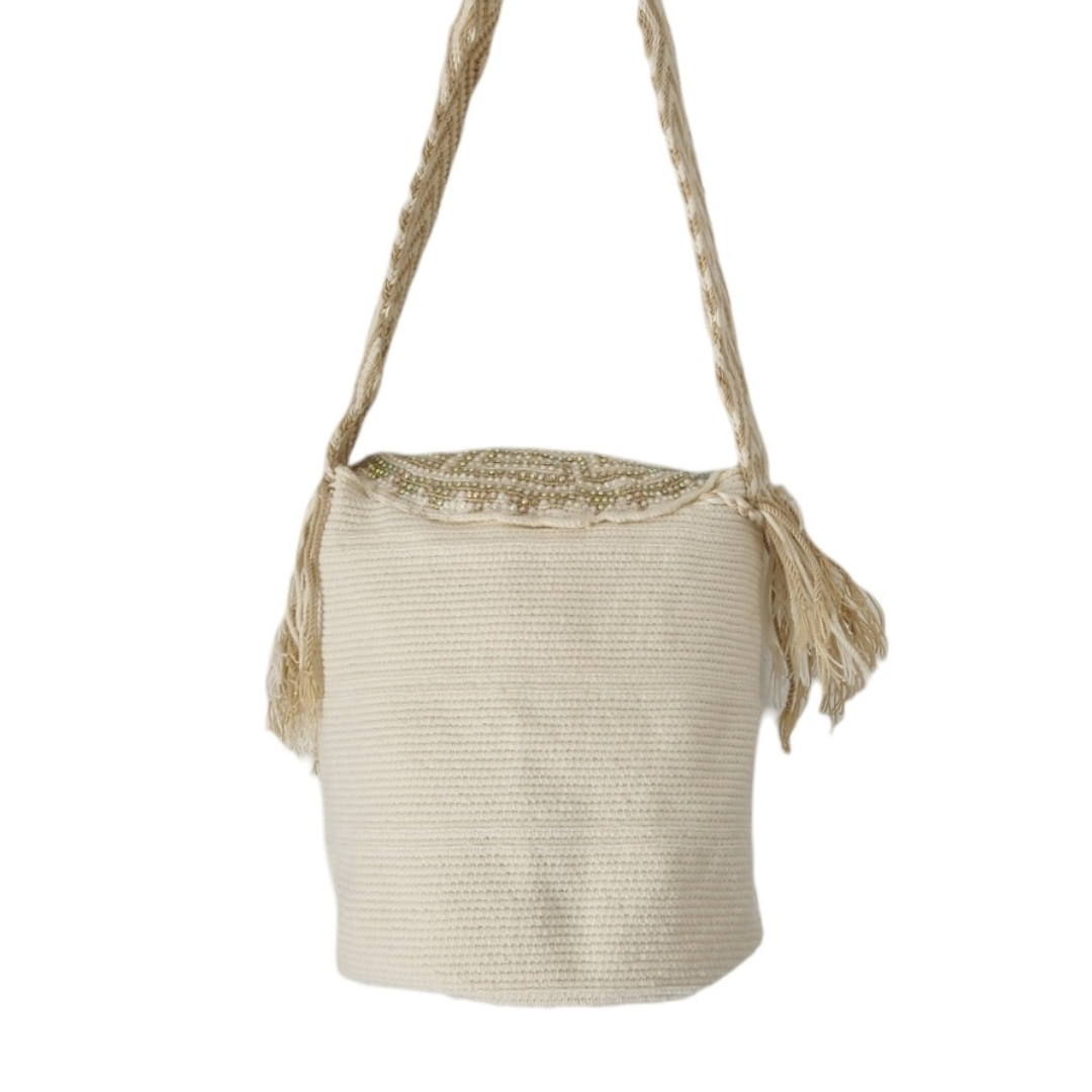 Wayuu Backpack with cover 100% Colombian Handmade, Artisanal Product, Travel backpack, Beach Crossbody Unique Design, Variety of Colors