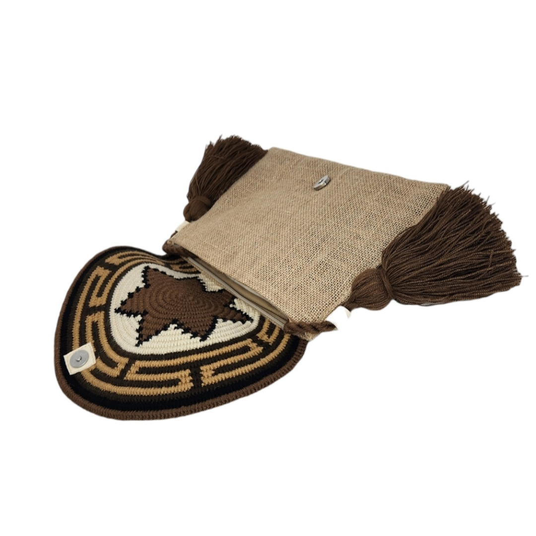 Wayuu wallet type envelope 100% Colombian handmade, casual wallet Unique design