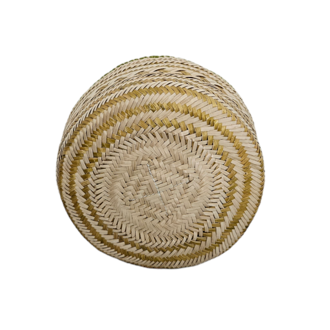 Wayuu Colombian Bag Mochila Women Handmade Basket Design Big Tassels Crossbody Medium Size