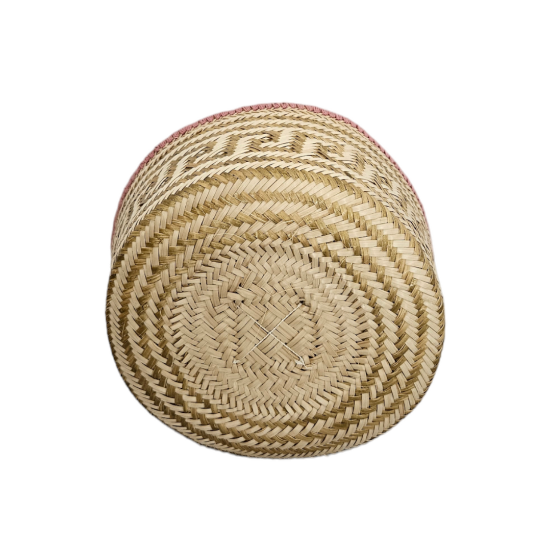 Wayuu Colombian Bag Mochila Women Handmade Basket Design Big Tassels Crossbody Medium Size