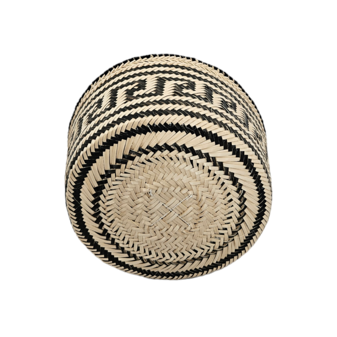 Wayuu Colombian Bag Mochila Women Handmade Basket Design Big Tassels Crossbody Medium Size