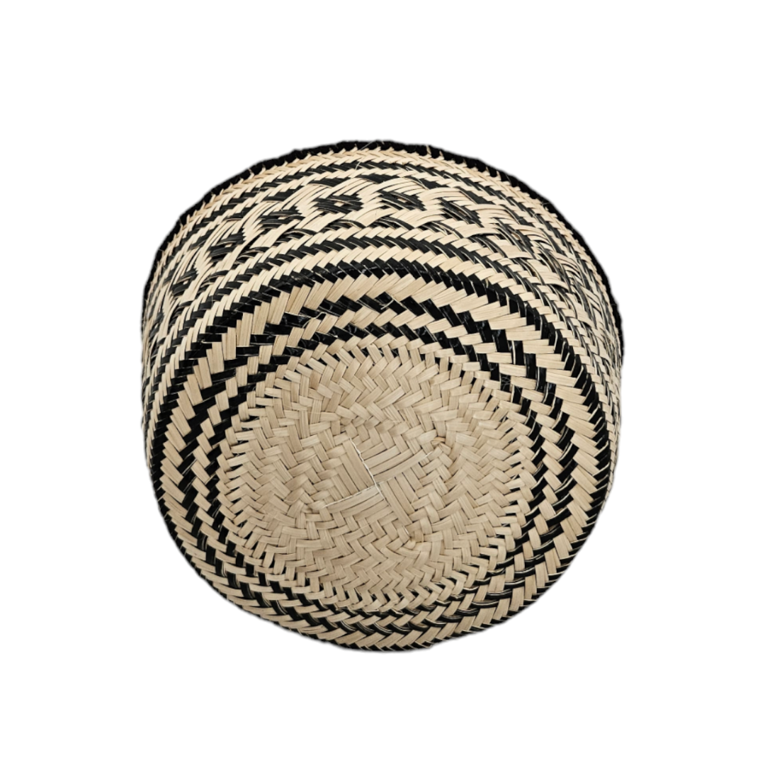 Wayuu Colombian Bag Mochila Women Handmade Basket Design Big Tassels Crossbody Medium Size