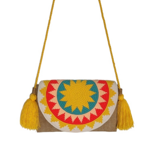 Wayuu wallet type envelope 100% Colombian handmade, casual wallet Unique design