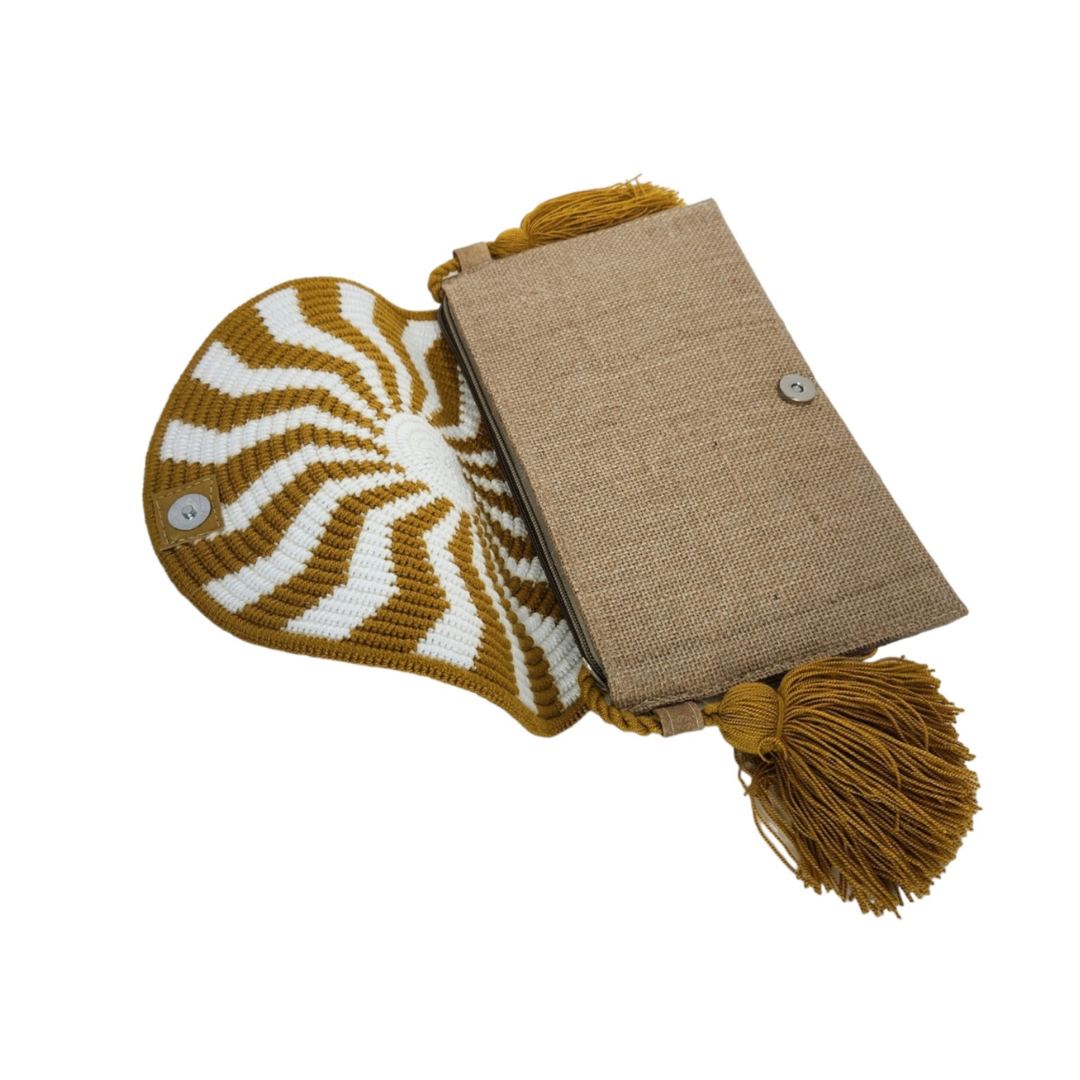 Wayuu wallet type envelope 100% Colombian handmade, casual wallet Unique design