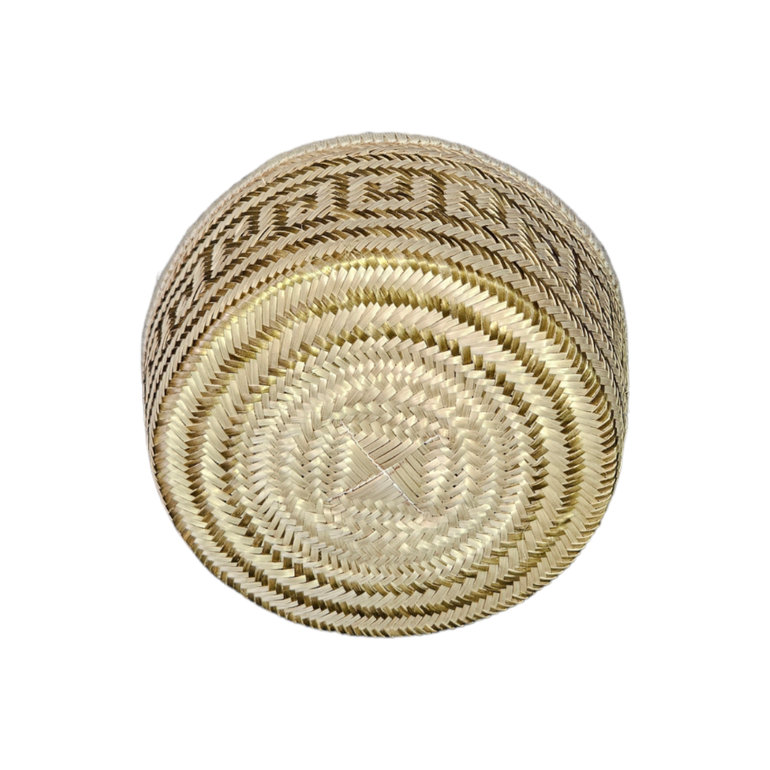 Wayuu Colombian Bag Mochila Women Handmade Basket Design Big Tassels Crossbody Medium Size