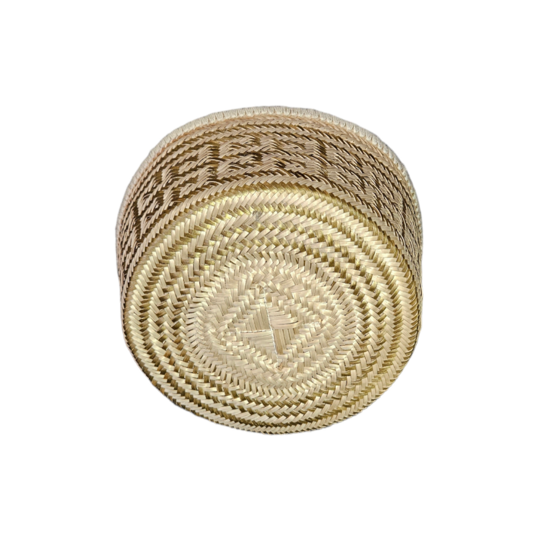 Wayuu Colombian Bag Mochila Women Handmade Basket Design Big Tassels Crossbody Medium Size