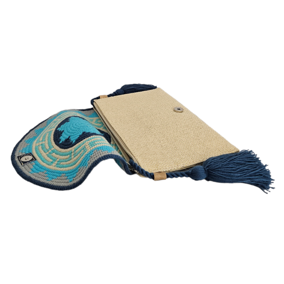 Wayuu wallet type envelope 100% Colombian handmade, casual wallet Unique design