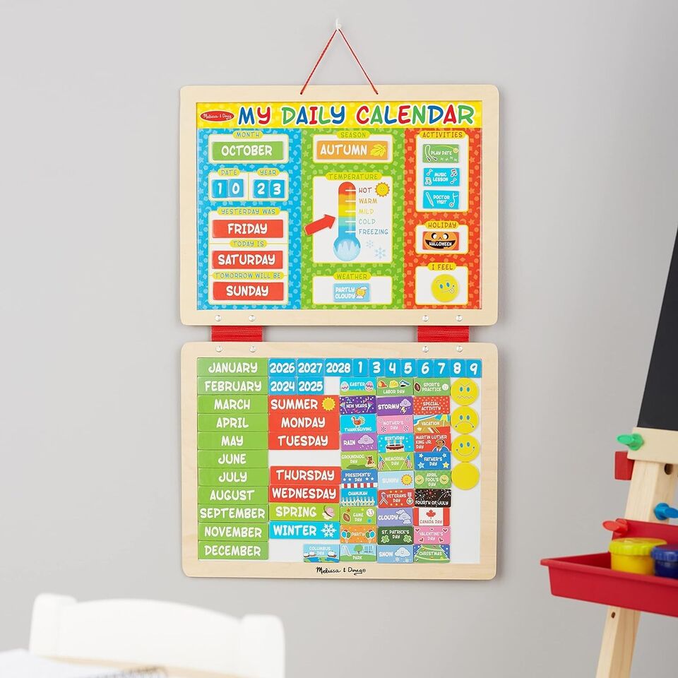Melissa & Doug My First Daily Magnetic Calendar for kids