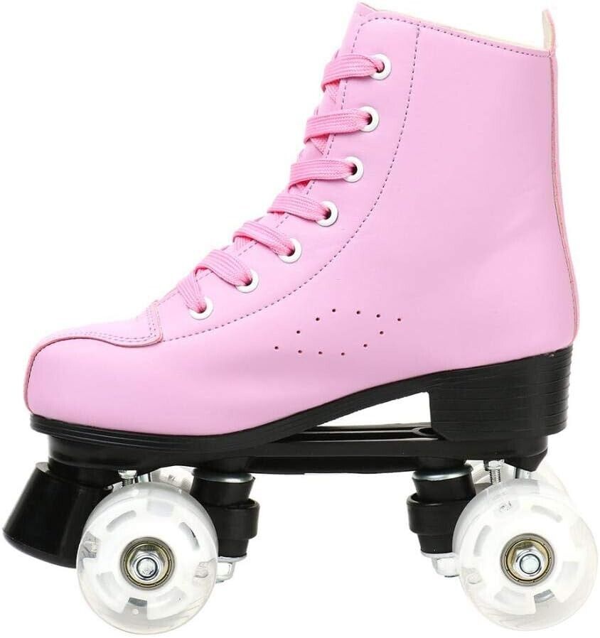 YYW Roller Skates for Women Men, High Top PU Leather Size 11 W - 9.5 M
