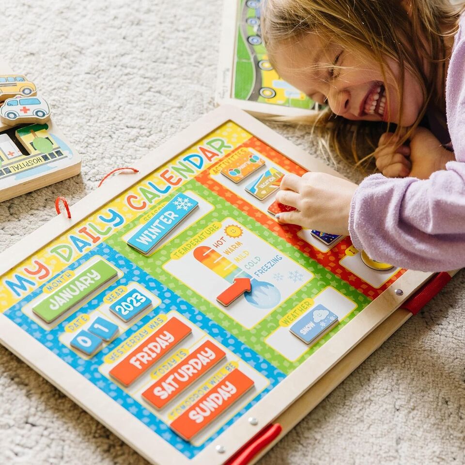 Melissa & Doug My First Daily Magnetic Calendar for kids