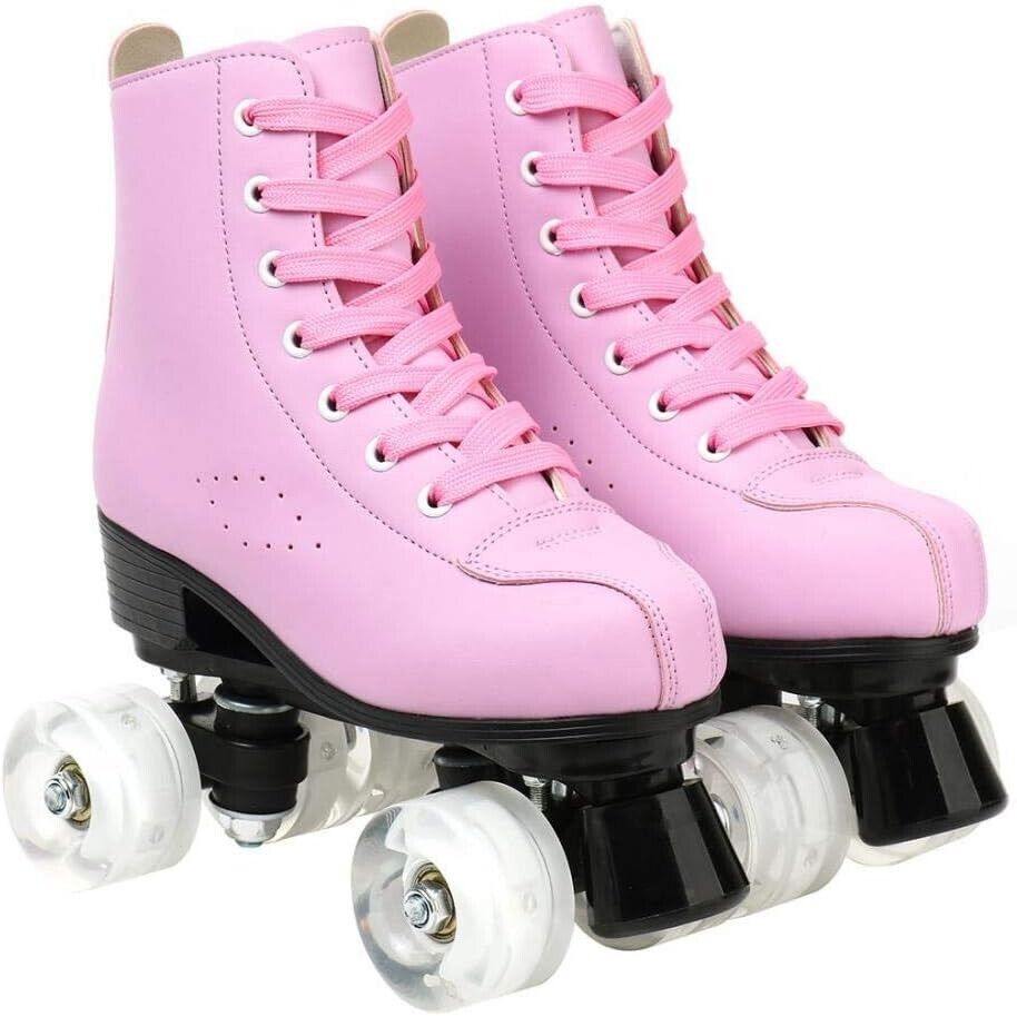 YYW Roller Skates for Women Men, High Top PU Leather Size 11 W - 9.5 M