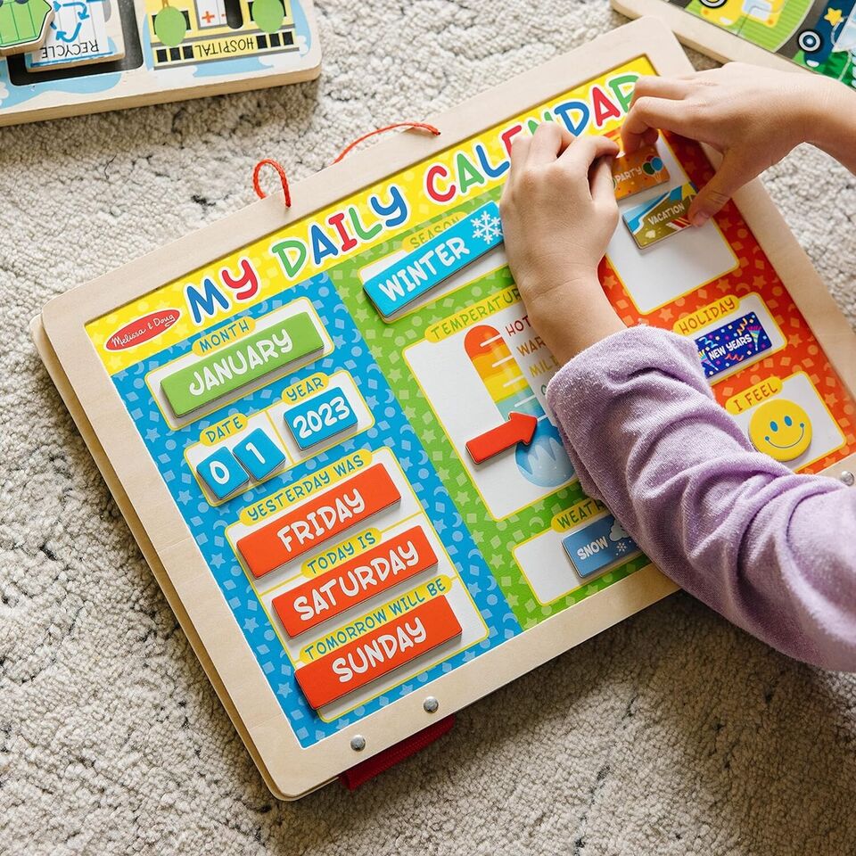 Melissa & Doug My First Daily Magnetic Calendar for kids