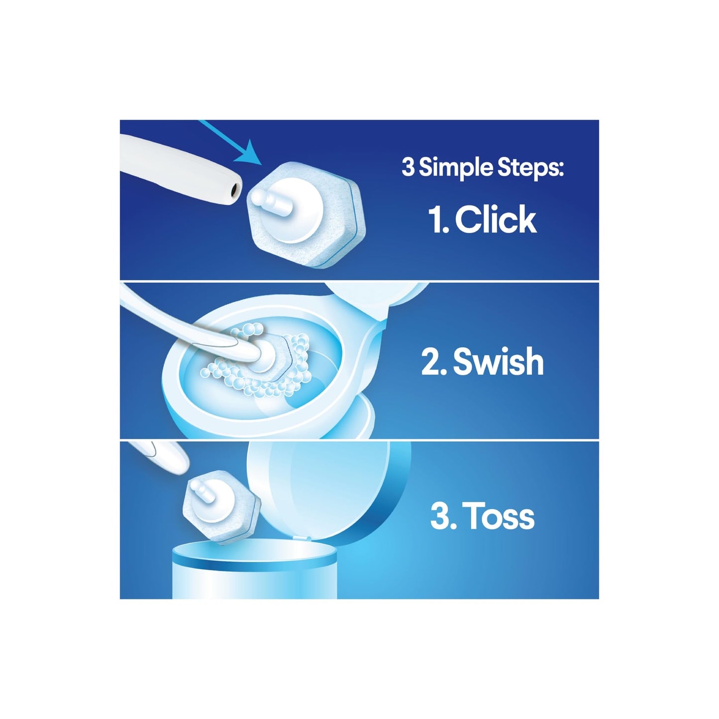 Clorox Original Cleaning System, ToiletWand, Storage Caddy, 6 Refill Heads