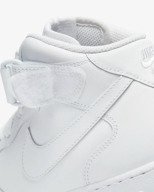 Nike Womens WMNS Air Force 1 '07 Mid DD9625 100 - Size 12W White/White-White