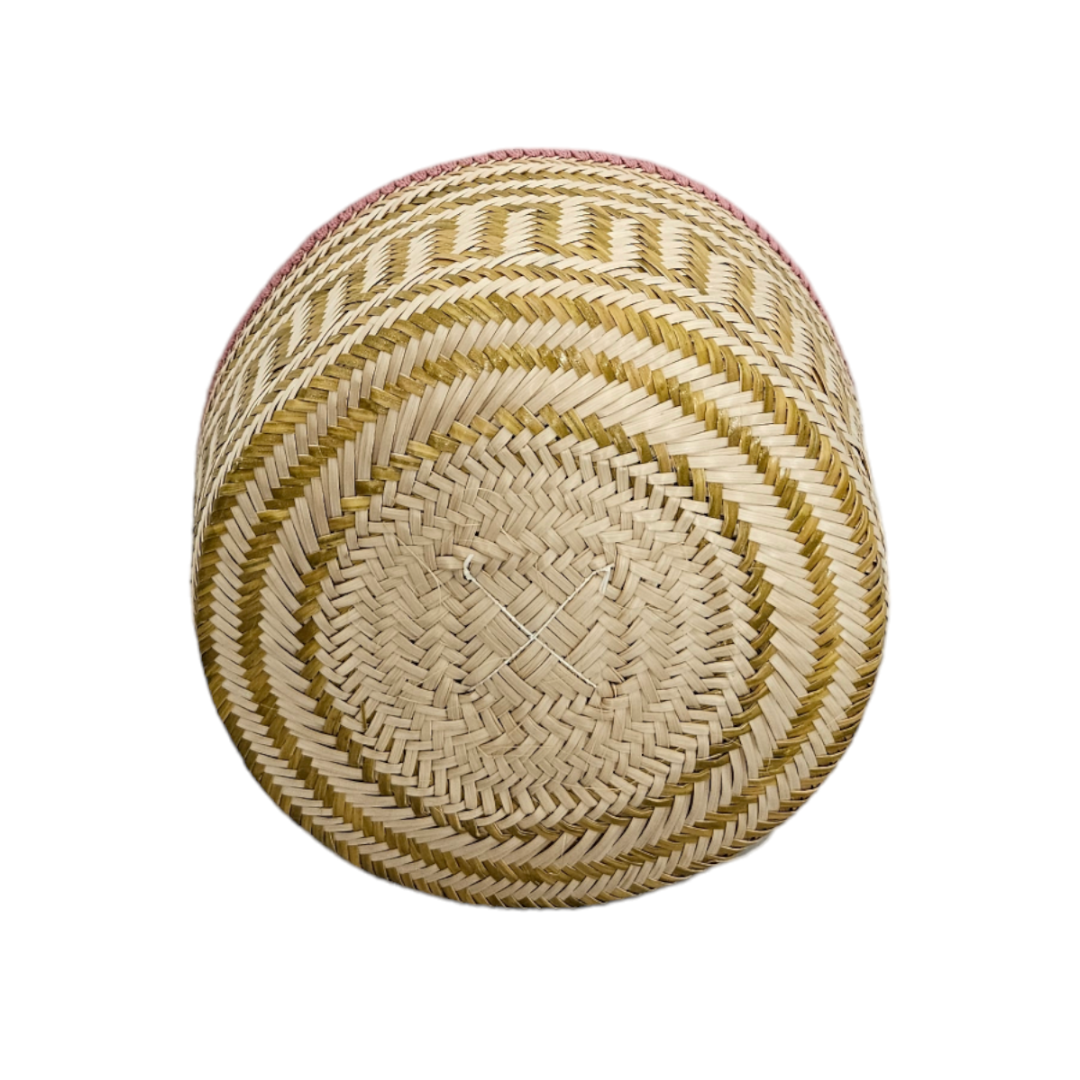 Wayuu Colombian Bag Mochila Women Handmade Basket Design Big Tassels Crossbody Medium Size