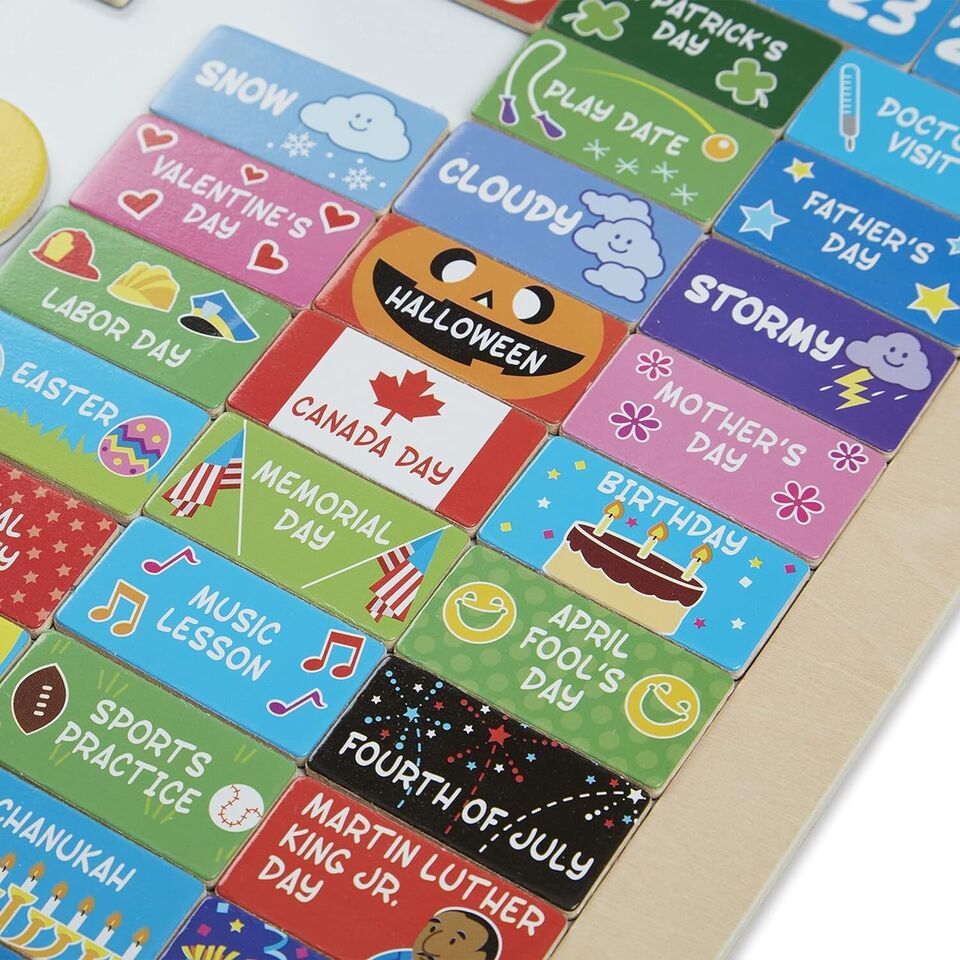 Melissa & Doug My First Daily Magnetic Calendar for kids